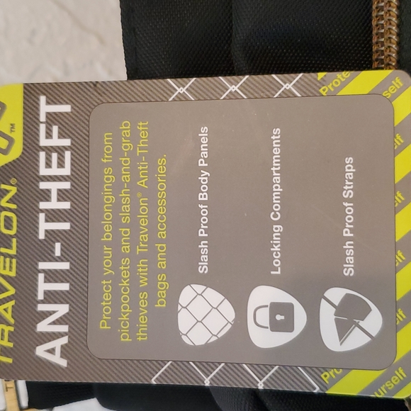 New Travelon anti-theft travel bag black - Picture 7 of 10